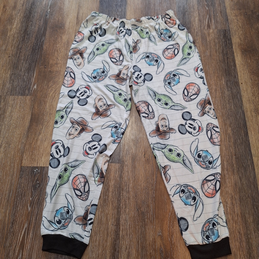 Disney 100 Character Mashup Matching PJ Top & Pants Set, Size XL - Picture 4 of 6